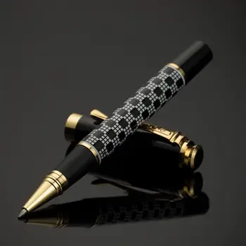 0,5 мм Металлическая шариковая ручка с черными чернилами для мужчин, Фирменный бизнес, подарок для студентов, Офис