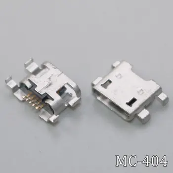 1-50 шт Порт для зарядки Micro USB, 5-контактный разъем, пластинчатая розетка на четырех ножках, короткая игольчатая розетка, разъем Mini USB для OPPO R831