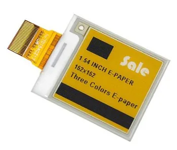 1,54-дюймовый 24-контактный черно-белый Желтый SPI экран для электронной бумаги с электронными чернилами 152*152