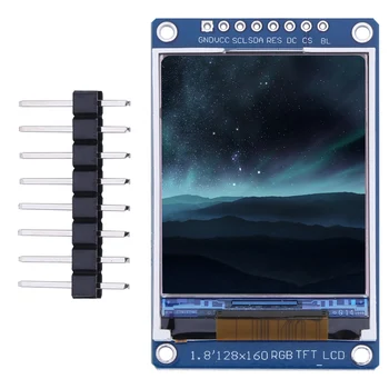 1,8-дюймовый Цветной Дисплейный Модуль SPI Интерфейс Последовательный Порт ST7735S Drive IC Разрешение 128x160 для Arduino SMT32 DIY Kit