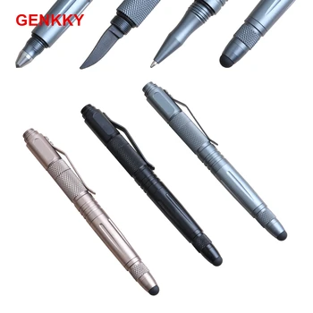 1 шт. Многофункциональная ручка для самообороны, металлическая сенсорная ручка, полезная тактическая ручка для разбивания стекла, хорошая подарочная ручка