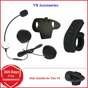 10-контактный разъем Mini USB Микрофон Динамик Гарнитура и зажим для внутренней связи на шлеме для внутренней связи V8 Мотоциклетный Bluetooth-домофон