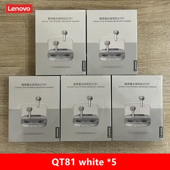 10 Шт Беспроводных наушников Lenovo QT81 Стерео Спортивные Наушники Гарнитуры с микрофоном Bluetooth Наушники Работают на всех смартфонах