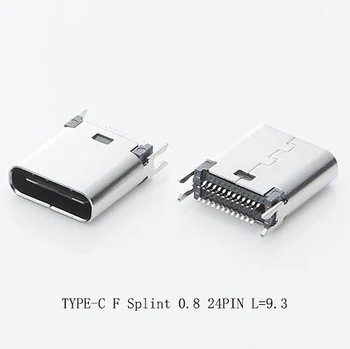 10 штук Разъем USB 3.1 Type-C 24PIN, шина 0,8, разъем для розетки, телефон, ноутбук, зарядка для ноутбука