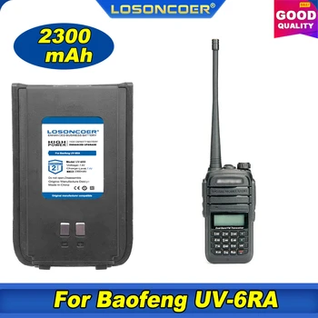 100% Оригинальный LOSONCOER для батареи портативной рации BaoFeng UV-6RA