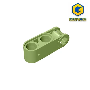 10ШТ Gobricks GDS-936, ось и контактный разъем перпендикулярный 3L с 2 контактными отверстиями совместим с lego 42003