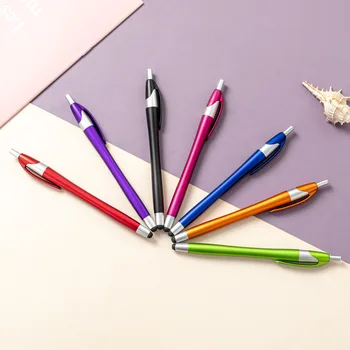 10шт Многоцветная пластиковая ручка Студенческая шариковая ручка, рекламирующая отель, подарочная ручка для подписи, школьные канцелярские принадлежности для офиса