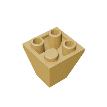 10шт Совместимых Деталей MOC Brick 3676 Наклонных Перевернутых на 45 ° 2 x 2 Двойных Выпуклых Строительных Блока Частиц DIY Kid Puzzle Brain Toy