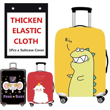 18-22-дюймовый дорожный чемодан с рисунком Кошки Собаки, эластичный пылезащитный чехол, чехол для тележки, чехол для защиты багажа, Дизайнерские аксессуары, принадлежности