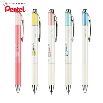 1шт Гелевая Ручка Pentel Быстросохнущая BLN75L Kawaii Stripe Pen Для Студенческого Письменного Экзамена, Специальные Канцелярские Принадлежности Kawaii Cute Pens