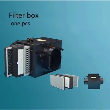 1шт коробка для очистки воздуха детали очистителя фильтровальная коробка вентилятор вентиляционная система защита от запотевания печени 100/150/200 интерфейс черный