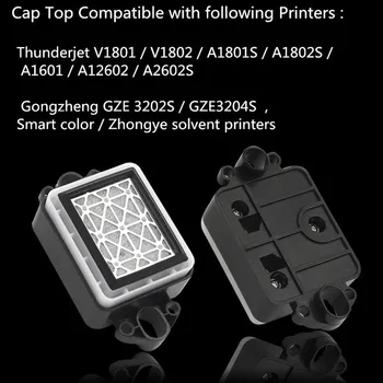 2 шт. - верхняя заглушка для принтера gongzheng, печатающая головка dx5 DX7, плоттер для печати на растворителях, закрывающая крышку