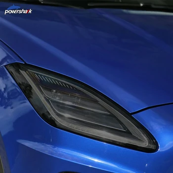 2 шт. Черная защитная пленка для автомобильных фар, защитная прозрачная наклейка из ТПУ для Jaguar E Pace X540 2017-На аксессуарах