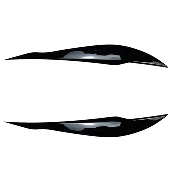 2 шт. Ярко-черная передняя крышка фары, головной свет, накладка для век и бровей из АБС для - F30 F35 2013-2019