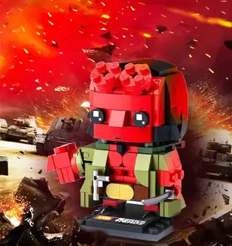 2019 Новое поступление loz ограниченной серии moc Hellboy brickheadz mini block строительные блоки детские игрушки для детских подарков