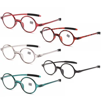 2023 Круглые Очки Для чтения В Сверхлегкой Оправе С Малой Дальнозоркостью, Очки из Поликарбоната, Прозрачные Линзы, Очки для Дальнозоркости + 1,0 ~ + 4,0 gafas