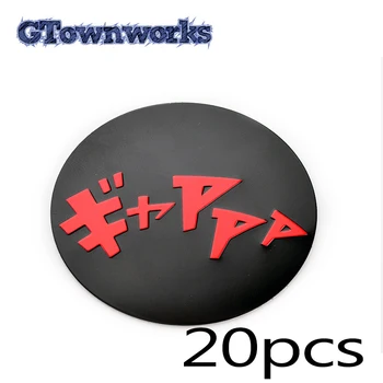 20шт 49,5 мм Колпачки Центральной Ступицы Колеса Автомобиля Наклейка С Логотипом Подходит Для OZ Дрейфующей Звукоподражательной Японской Серии Black Red Aluminum Label
