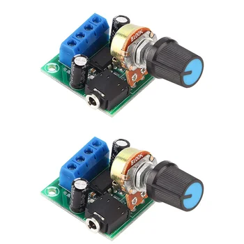 2X Плата Супер мини-усилителя LM386, 3V-12V, Динамик 0,5 Вт-10 Вт С Низким Уровнем шума, Потребляемая Мощность, для Акустической Аудиосистемы DIY