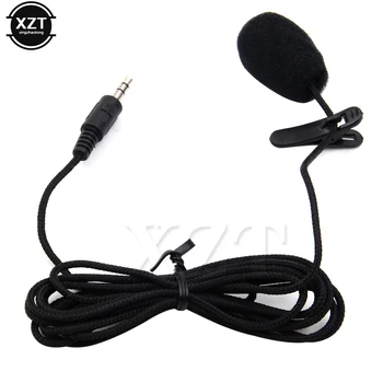 3,5 мм Стереоразъем Мини-автомобильный микрофон для ПК, Говорящий на лекциях в автомобиле, микрофон с кабелем длиной около 2,4 м