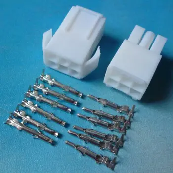 50 комплектов разъемов типа Mini 6p 6PIN EL4.5 4,5 мм, клеммы, адаптеры (мужские + женские)
