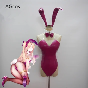 AGCOS FATE FGO Ereshkigal Bunny Girl Косплей Костюм Женские Сексуальные Комбинезоны Нижнее Белье По Индивидуальному Заказу