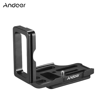 Andoer L-образная QR-быстроразъемная пластина из алюминиевого сплава для кронштейна камеры Nikon D800/D800E/ D810