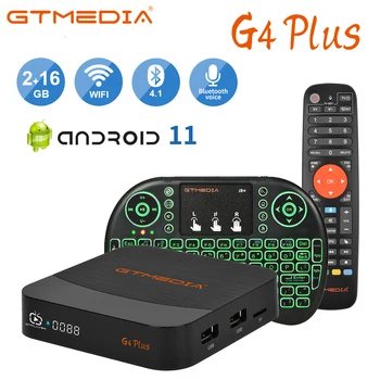Android 9,0 GTMEDIA G4 Plus TV Box, встроенный Wifi 2,4 G + BT4.1, поддержка 802.1.1b/ g/n M3U, бесплатный поиск в Интернете, на складе в Испании