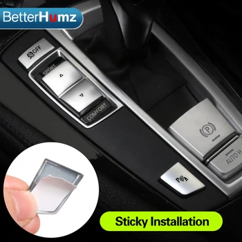 BetterHumz интерьер автомобиля ABS Кнопки левой боковой передачи декоративная крышка наклейки автомобиля для BMW F10 F07 F06 F12 F13 F01 F02 F25 F26