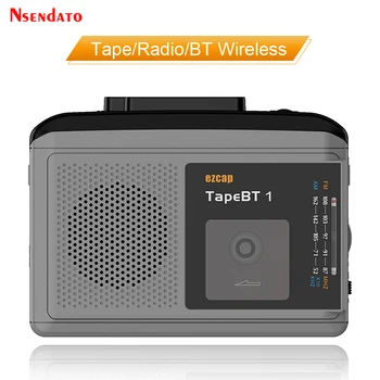 Ezcap244 Оригинальное портативное Bluetooth Кассетное радио Аудио Музыкальный магнитофон Конвертер с FM/ AM радио Динамик для микрофона Наушники
