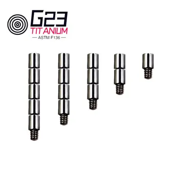 G23 ASTM F136 Титановые украшения для пирсинга пупка Наружный диаметр зуба M1.2mm 1.6мм Подходит для пирсинга пупка