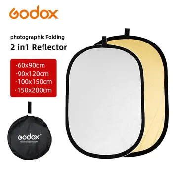 Godox 2in1 60x90cm 90x120cm 100x150cm 150x200cm Портативный Складной Световой Овальный Фотографический Отражатель для студии