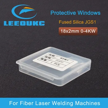LEEOUKC Высококачественная волоконно-лазерная сварка, Защитные стекла, линзы 18x2 мм, ручные сварочные головки с волоконно-лазерным приводом