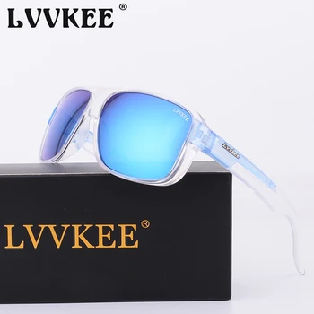 LVVKEE Новые спортивные Солнцезащитные очки Для вождения, Мужские Поляризованные Солнцезащитные очки, Оригинальный Логотип бренда, Солнцезащитные Очки gafas oculos de sol masculino