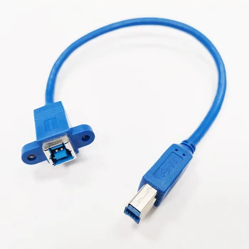 NCHTEK Прямой кабель типа USB3.0 B от мужчины к женщине типа B для крепления на панели Около 30 см/1ШТ