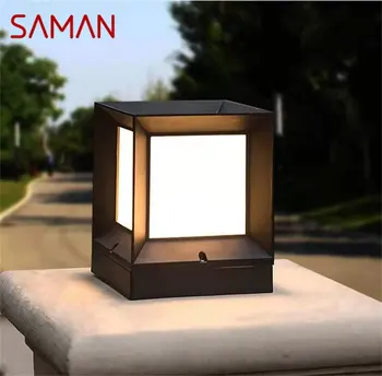 SAMAN Outdoor Solar Cube Light светодиодные водонепроницаемые светильники для столбов для дома, сада и двора