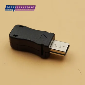 Smonisia 200 комплектов штекеров Mini USB 3 В 1 штекерный разъем Mini USB 5-контактный разъем с пластиковой крышкой