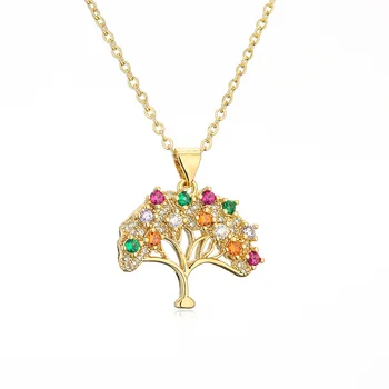 V & YIDOU Изысканное ожерелье с медным покрытием и циркониевым деревом желаний, доступное по цене роскошное fashionYN2320