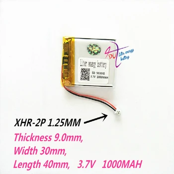 XHR-2P 1,25 903040 3,7 В 1000 мАч 903242 Литий-полимерный Аккумулятор с защитной платой Для MP4 MP5 DVD GPS LED Bluetooth Наушники