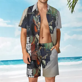 Yuhui The Last of Us Мужской пляжный костюм Забавный Костюм из 2 предметов Винтажный для бега Размер США