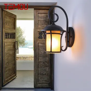 · Уличный настенный светильник TEMOU, классические светодиодные бра, ретро-лампа, водонепроницаемая, IP65, декоративная для домашней веранды, виллы