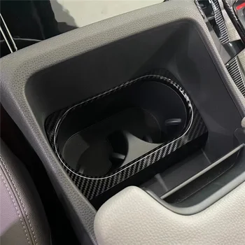 Автомобильный карбоновый АБС Передняя Центральная консоль Чашка Держатель для напитков Крышка Отделка Стайлинга автомобилей Подходит для Toyota BZ4X Pro 2022