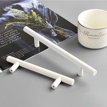 Белый американский простой длиной 500 мм Ручки для кухонных ящиков, ручки для дверных ящиков шкафа для мебели