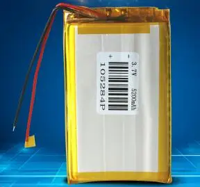 Бесплатная доставка 1шт 3,7 В 105284 5200 мАч полимерно-литиевая батарея литий-ионная аккумуляторная батарея