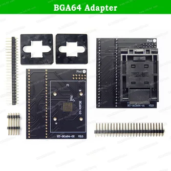 Бесплатная доставка RT809H Программатор Адаптер RT-BGA63-01 EMMC NW267 Гнездо BGA63/RT-BGA64-02 расстояние между рамками 1,0 мм 11*13 мм