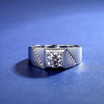 В Нью-Йорке Новое кольцо с камнем Мозанг, Бриллиант в 2 карата, Индивидуальное Агрессивное полное кольцо, Глянцевое Обручальное кольцо