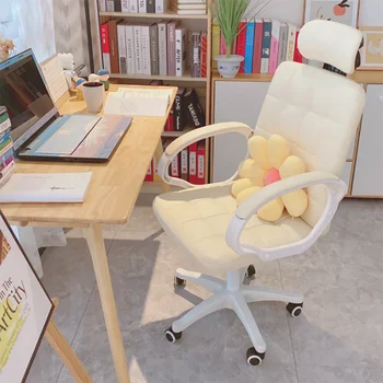 Вращающееся Скандинавское Эргономичное рабочее кресло, Современный Роликовый Мобильный офисный стул Lazy Comfort на колесиках, Роскошная мебель для дома Sillas De Playa