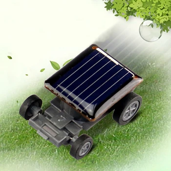 Высококачественный Самый маленький Мини-автомобиль на солнечной энергии, Игрушечный автомобиль-Гонщик, Обучающий Гаджет, Детские Игрушки, Хит продаж, Игрушка на солнечной энергии blac