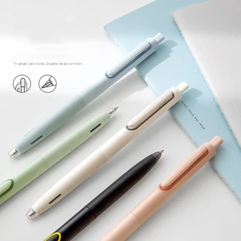 Гелевая ручка в стиле DS Press, Быстросохнущая Ручка Большой емкости 0,5 мм, Наконечник для экзамена, набор Канцелярских принадлежностей для студентов