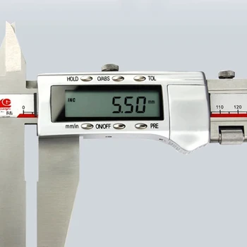 Двойной ножевой коготь 0-500 мм 0,01 мм Штангенциркуль с электронным цифровым дисплеем марки Guanglu Штангенциркуль с двойной челюстью марки Guanglu