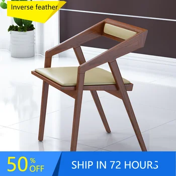 Деревянный стул для гостиной, Скандинавская гостиная, минималистский дизайн офисной кухни, стулья для столовой, современное кресло, мебель для дома